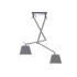 Lampa sufitowa wisząca ZYTA 2 S ALU/GR AZ2301 + AZ2598 – Lampy Azzardo